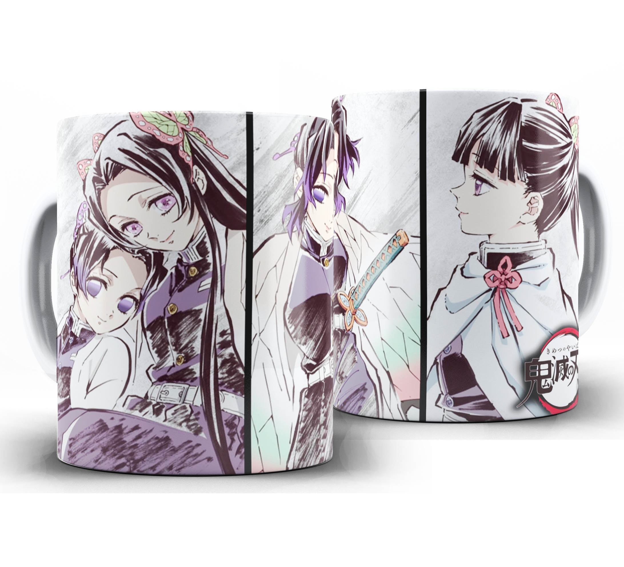Caneca Anime - Demon Slayer Kimetsu no Yaiba W15 - Kanae e Shinobu